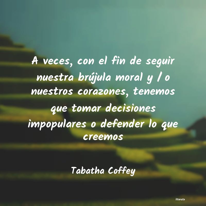 Frases de Tabatha Coffey