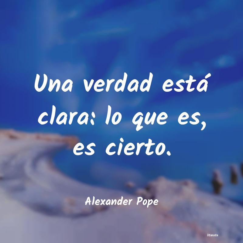 Frases de Alexander Pope