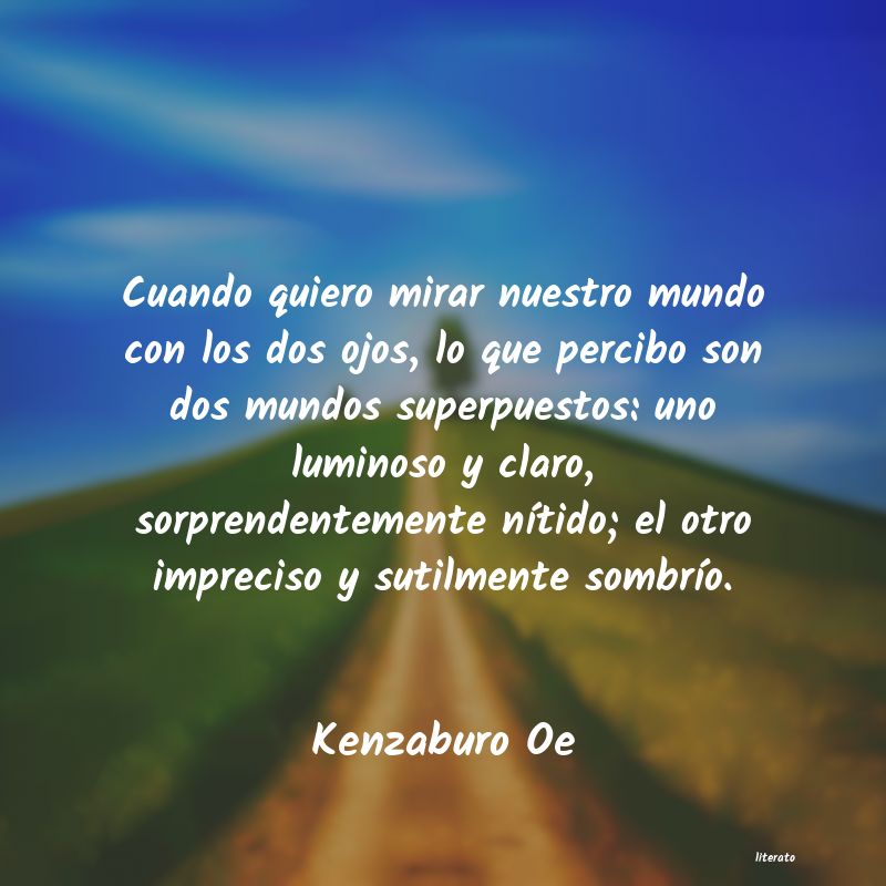 Frases de Kenzaburo Oe