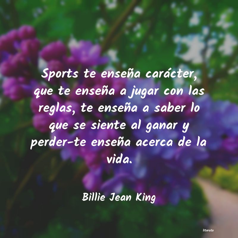 frases de Billie Jean King