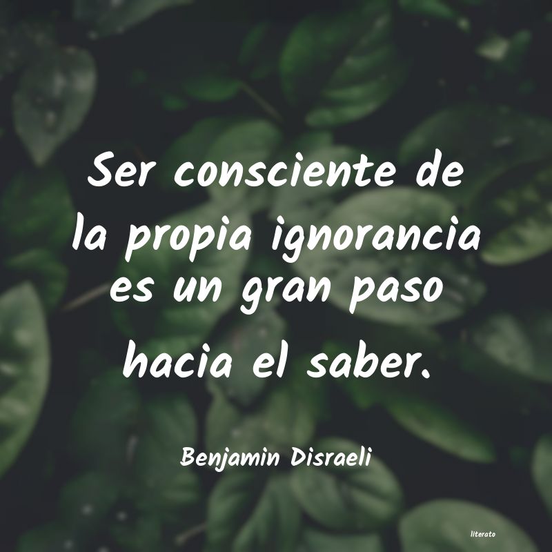 Frases de Benjamin Disraeli