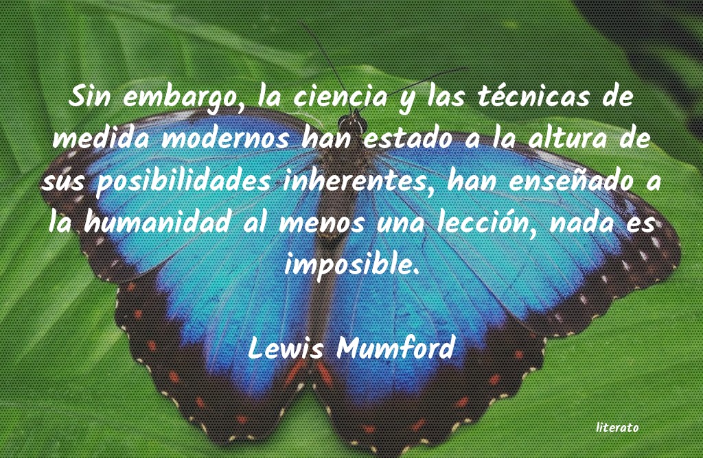 frases de Lewis Mumford