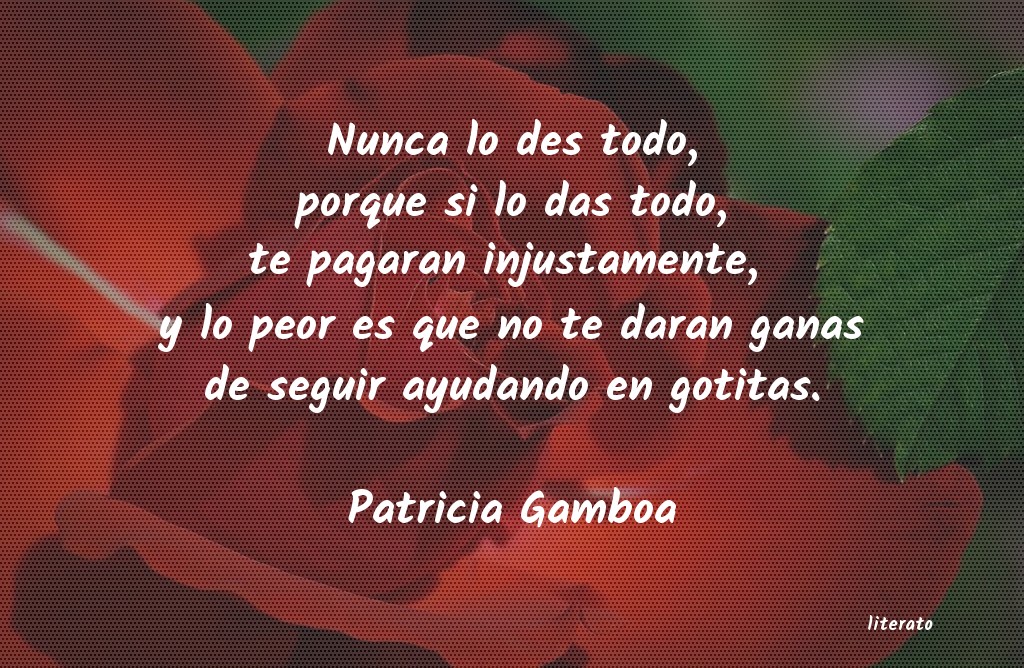 frases de Patricia Gamboa