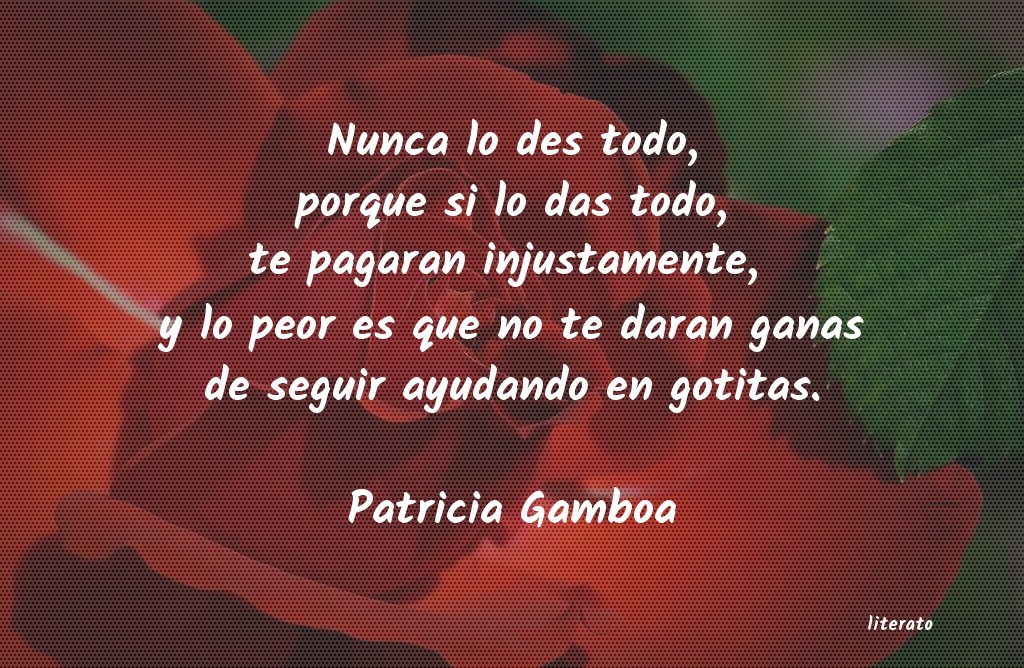 Frases de Patricia Gamboa