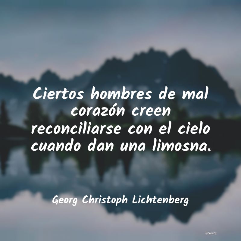 frases de Georg Christoph Lichtenberg