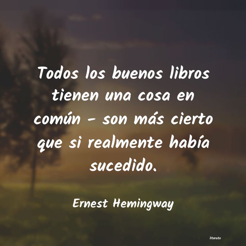 frases de Ernest Hemingway