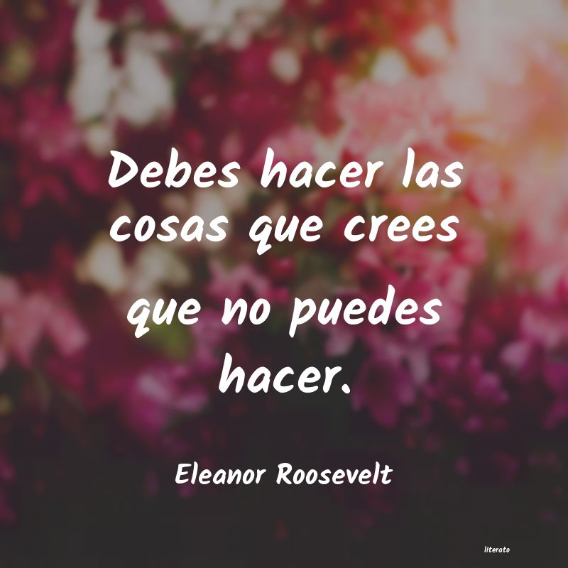 frases de Eleanor Roosevelt