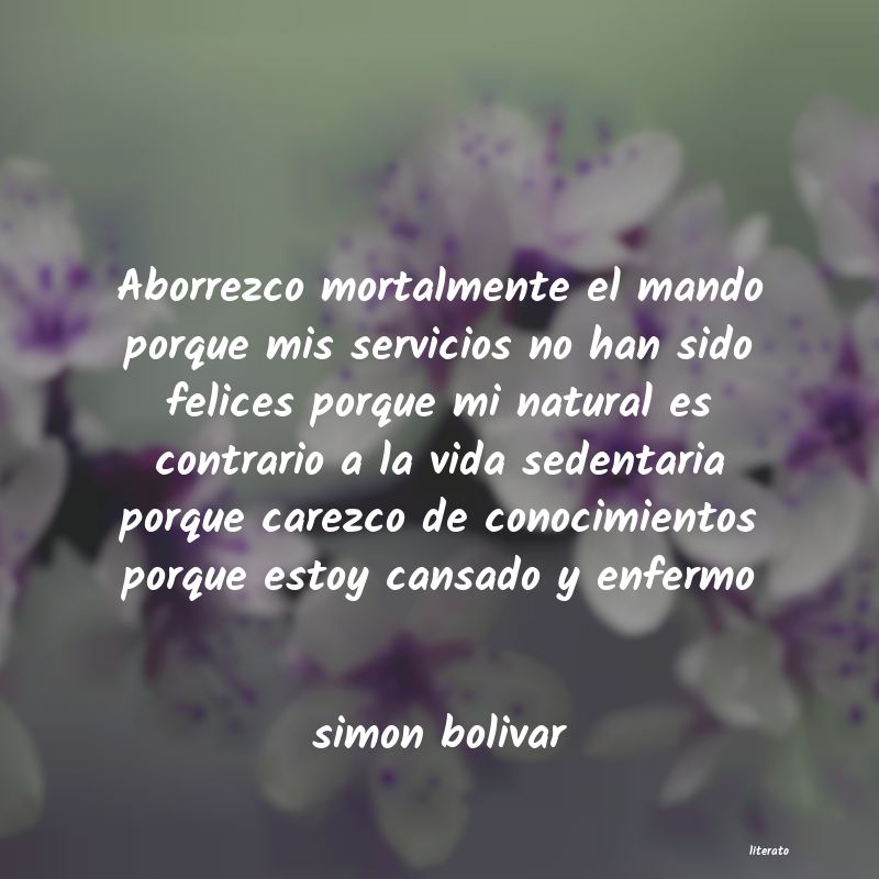 Frases de simon bolivar