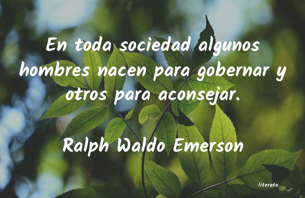 Frases de Ralph Waldo Emerson