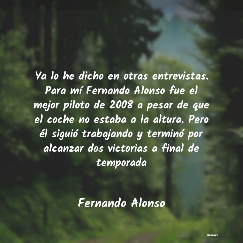 Frases de Fernando Alonso