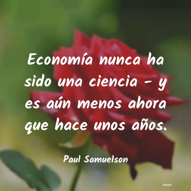 Frases de Paul Samuelson