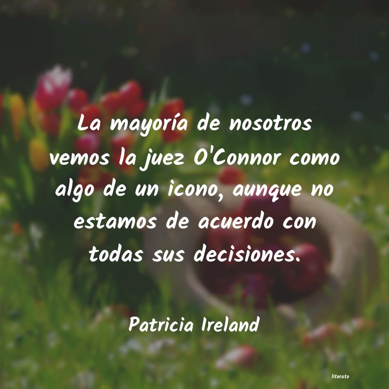 Frases de Patricia Ireland