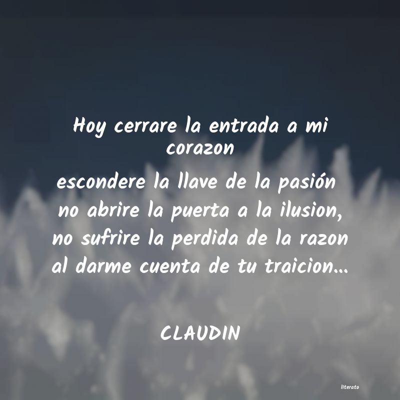 Frases de CLAUDIN