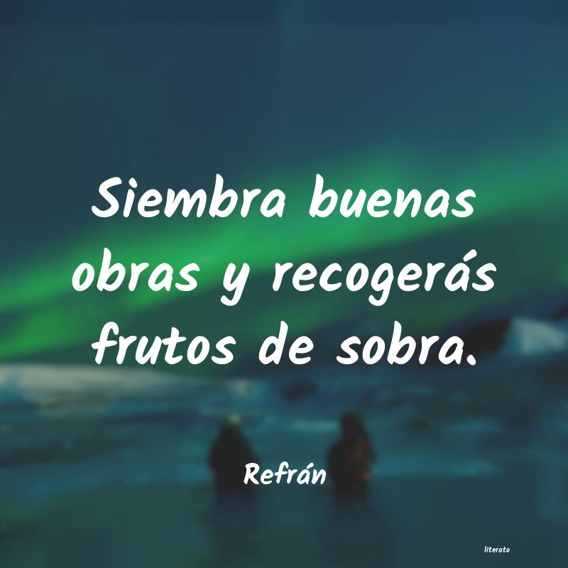 Frases de Refrán