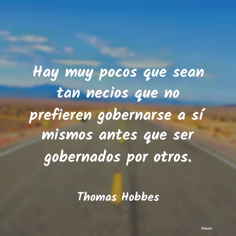 frases de Thomas Hobbes