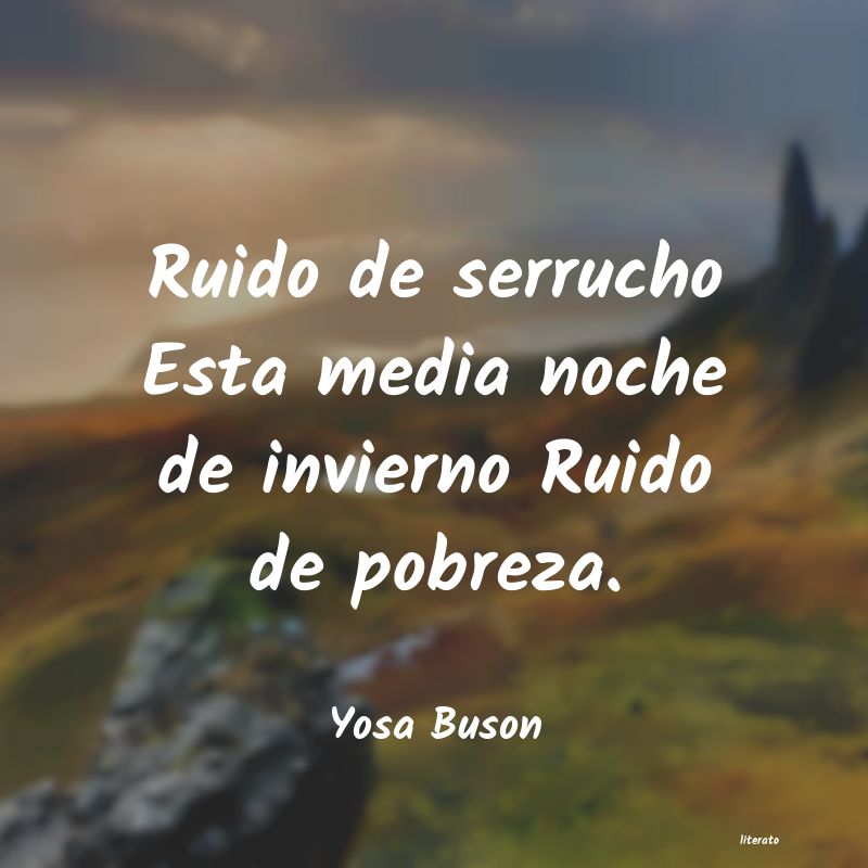 Frases de Yosa Buson