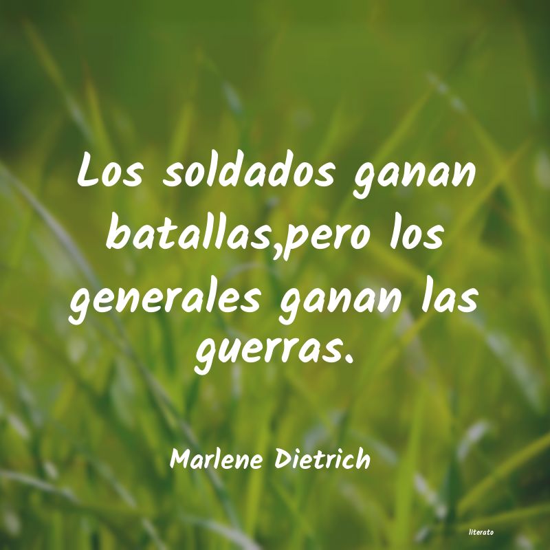 frases de Marlene Dietrich