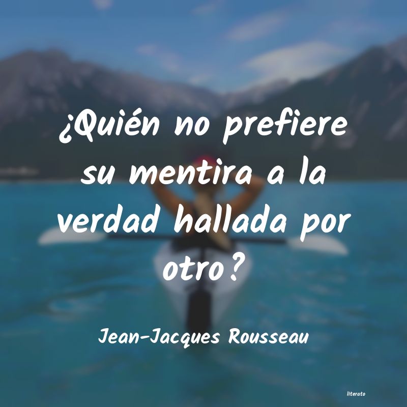 frases de Jean-Jacques Rousseau