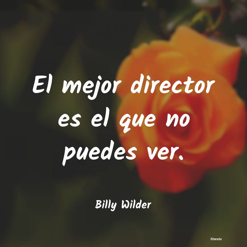frases de Billy Wilder
