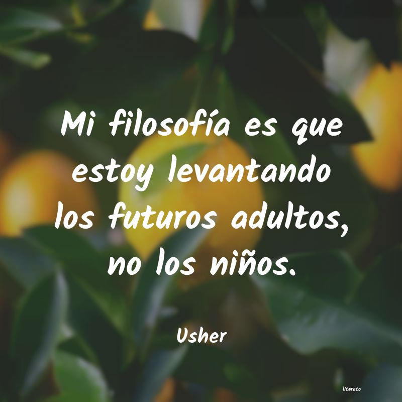 frases de Usher