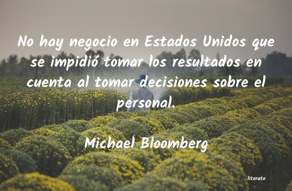 Frases de Michael Bloomberg