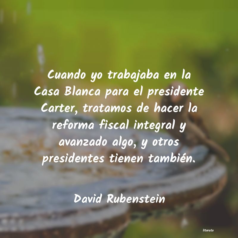 Frases de David Rubenstein