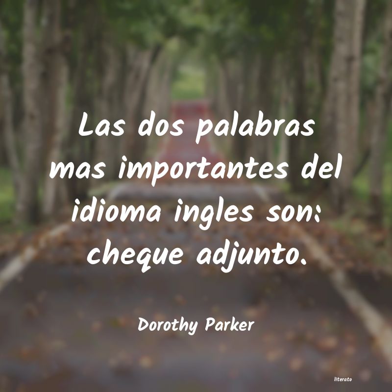 frases de Dorothy Parker