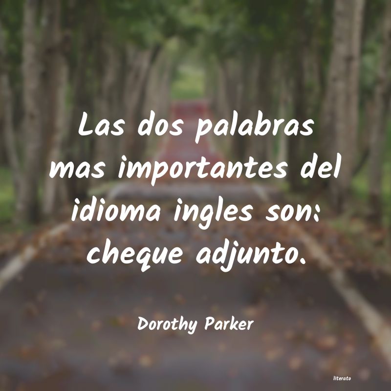 Frases de Dorothy Parker