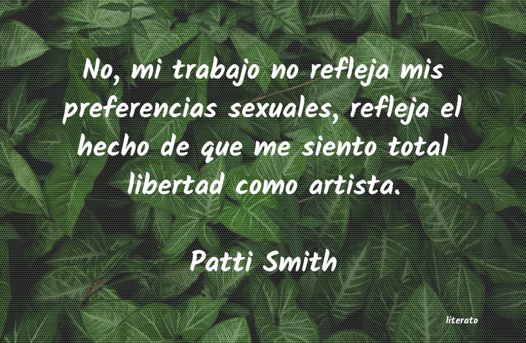 Frases de Patti Smith