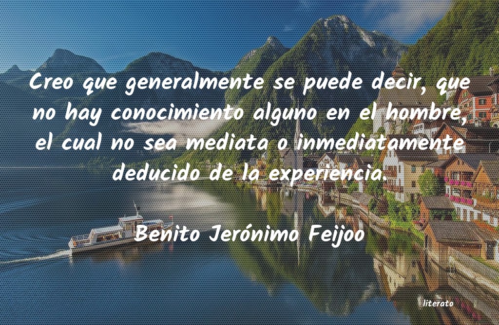 Frases de Benito Jerónimo Feijoo