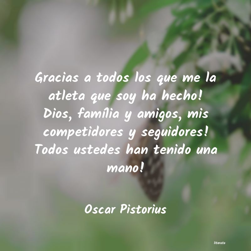 Frases de Oscar Pistorius