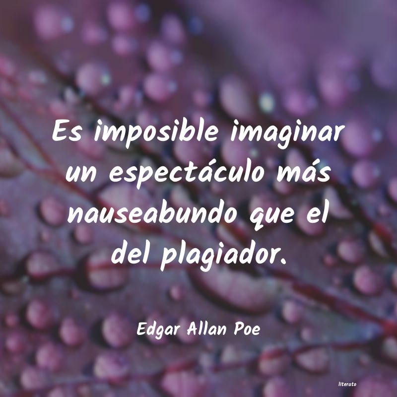 Frases de Edgar Allan Poe