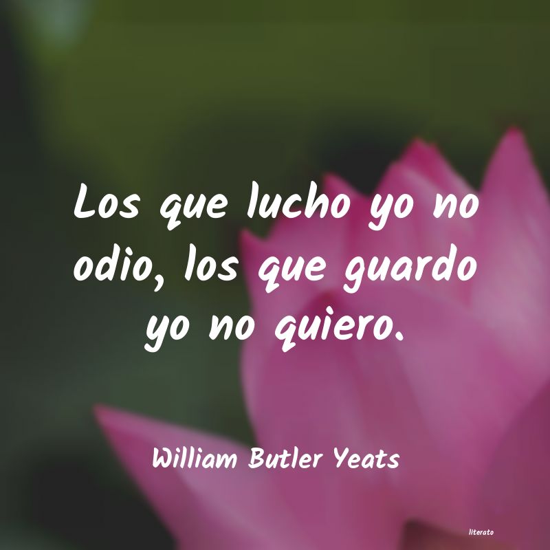 Frases de William Butler Yeats