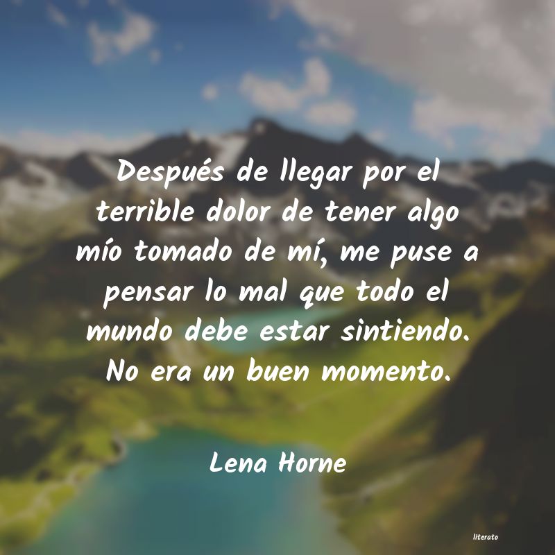 Frases de Lena Horne