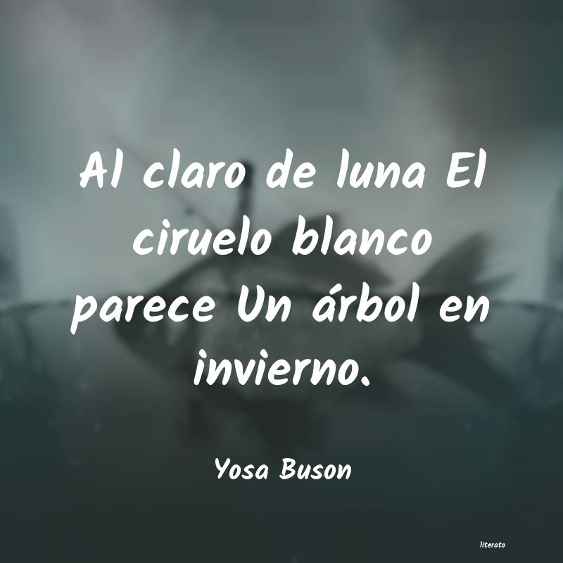 frases de Yosa Buson