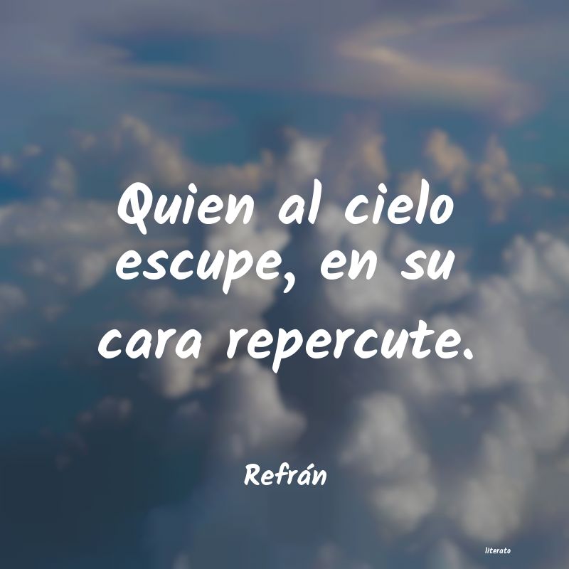 Frases de Refrán