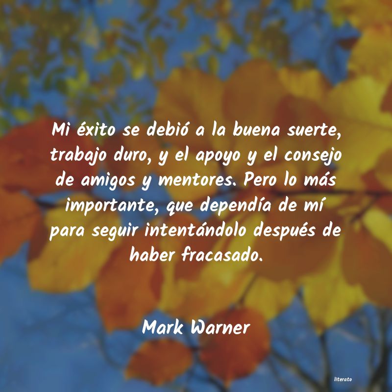 frases de Mark Warner