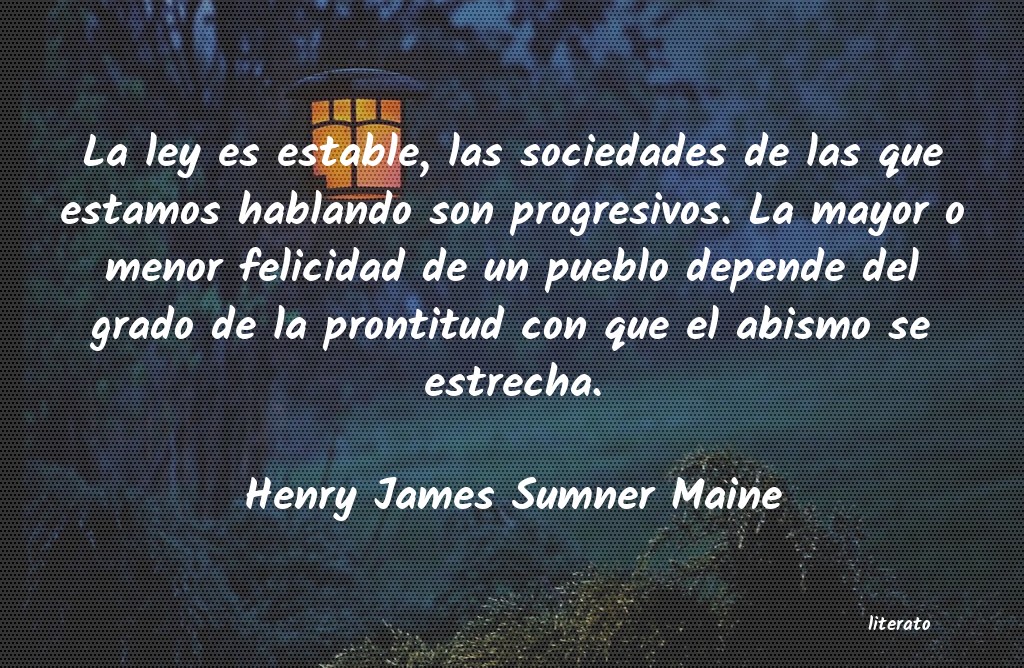 frases de Henry James Sumner Maine