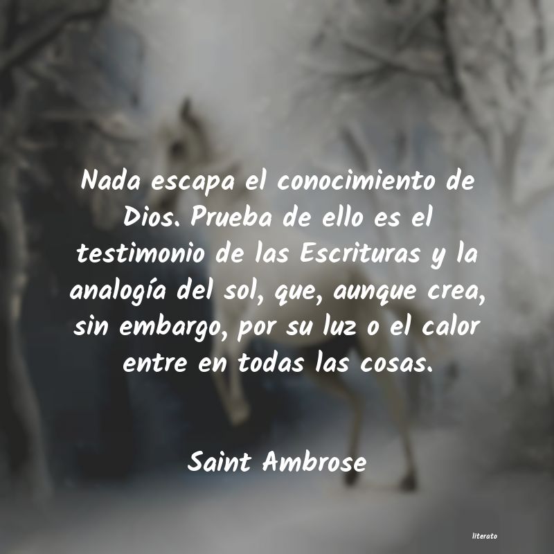 Frases de Saint Ambrose