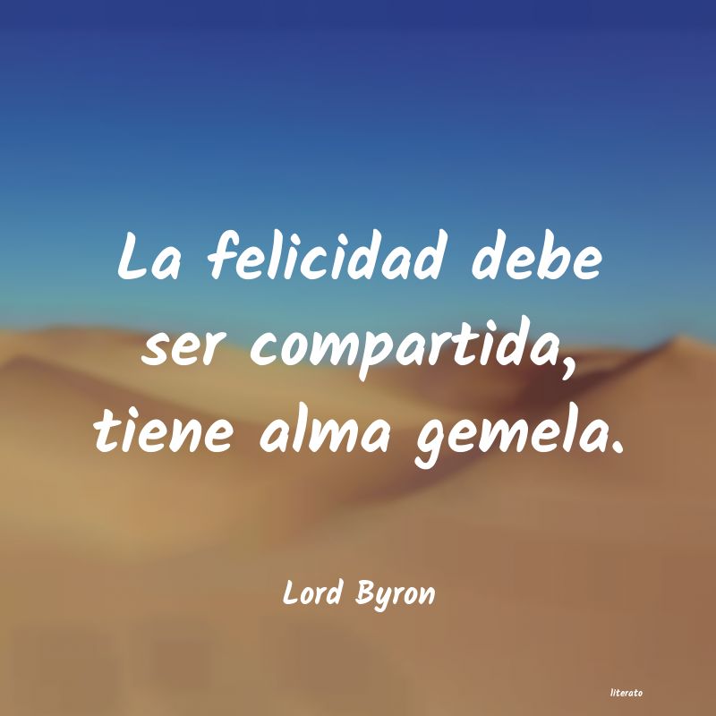 frases de Lord Byron
