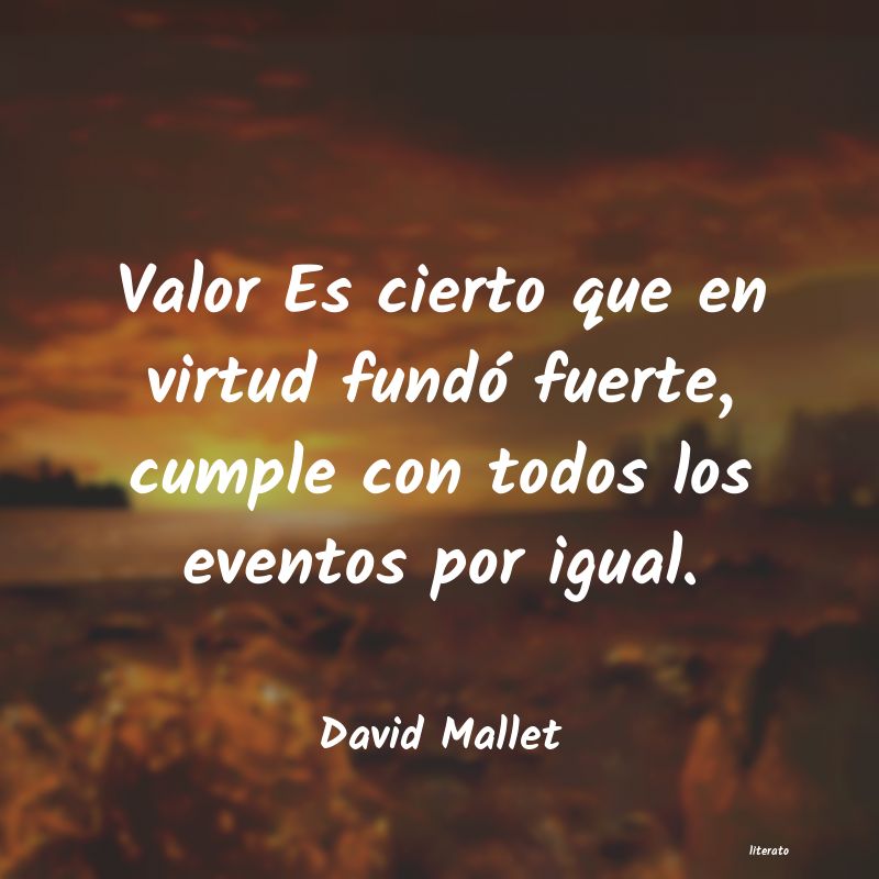 Frases de David Mallet