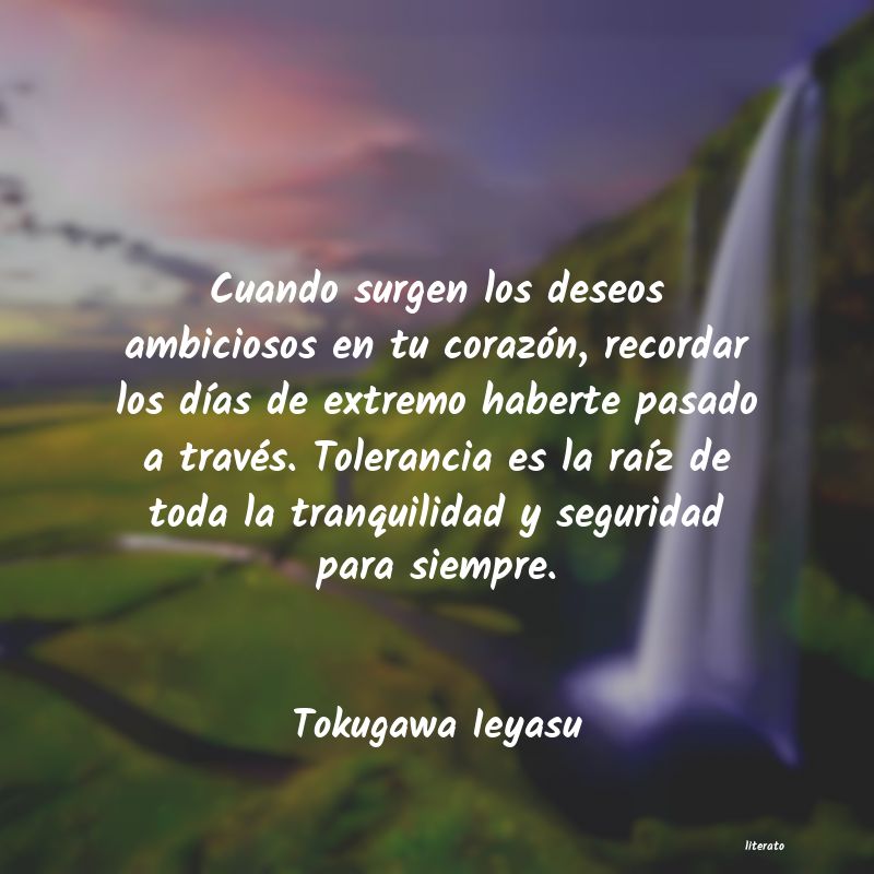 frases de Tokugawa Ieyasu