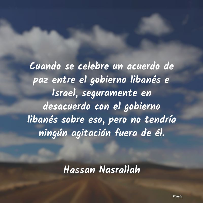 Frases de Hassan Nasrallah