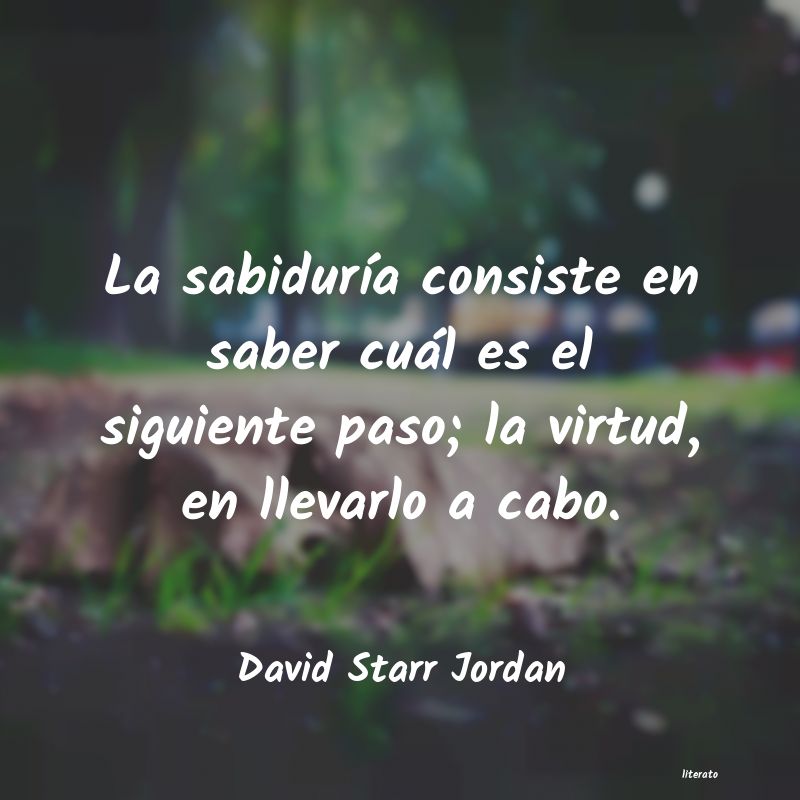 frases de David Starr Jordan