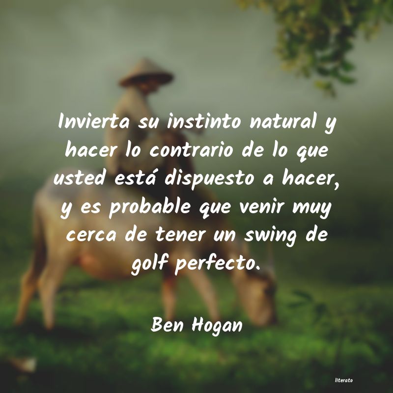 Frases de Ben Hogan