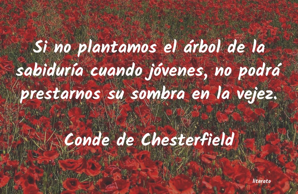 frases de Conde de Chesterfield