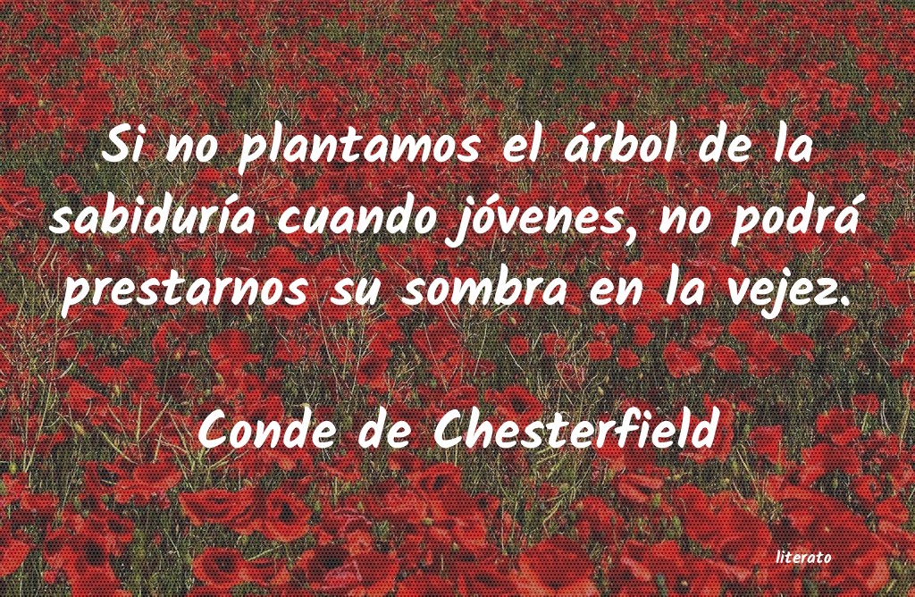 Frases de Conde de Chesterfield