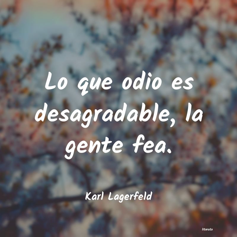 frases de Karl Lagerfeld
