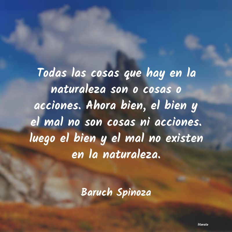 frases de Baruch Spinoza