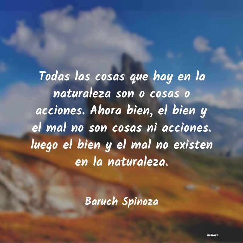 Frases de Baruch Spinoza